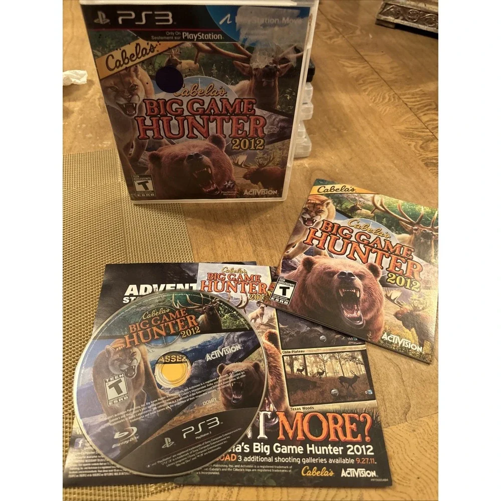 Cabela's Big Game Hunter 2012 (Sony PlayStation 3) PS3 Game CIB Manual